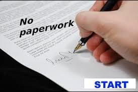 no paperwork