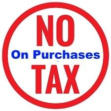 no taxes on product