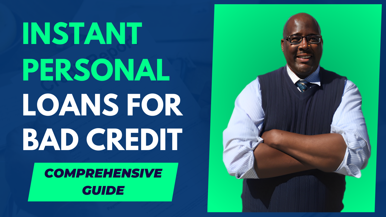 Houston Mcmiller, business credit expert, in a polished suit, discussing instant personal loans for bad credit in his comprehensive guide.