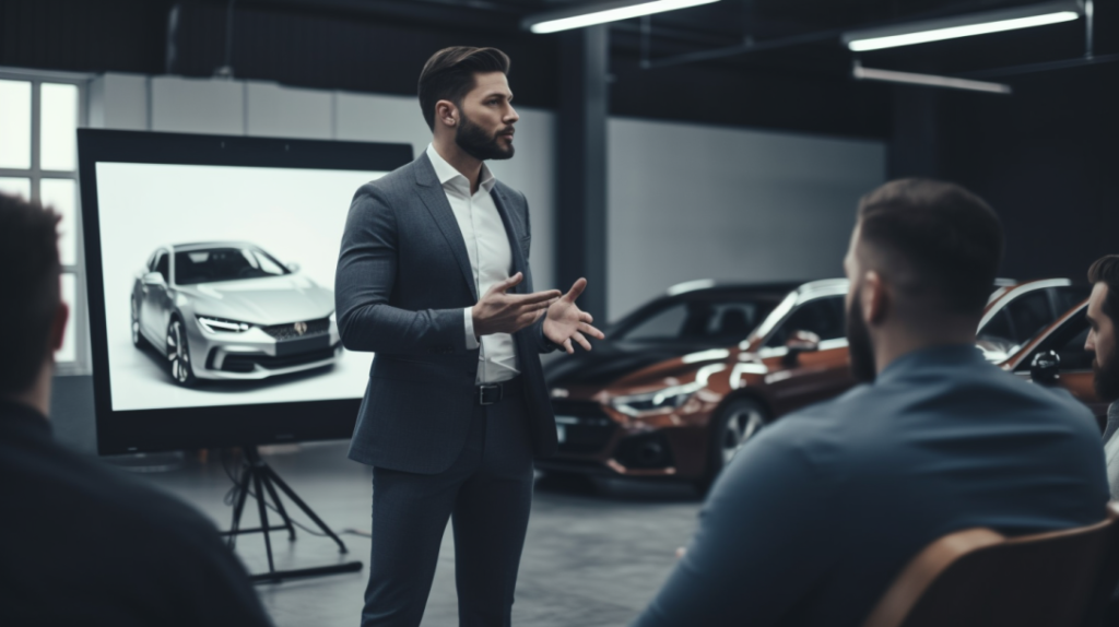 Witness the determination and expertise of an entrepreneur as they captivate a room of investors with a comprehensive business plan, outlining the immense growth potential and financial strategies of a successful Turo car rental venture.